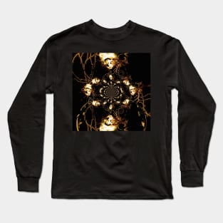 Skull fractal Long Sleeve T-Shirt